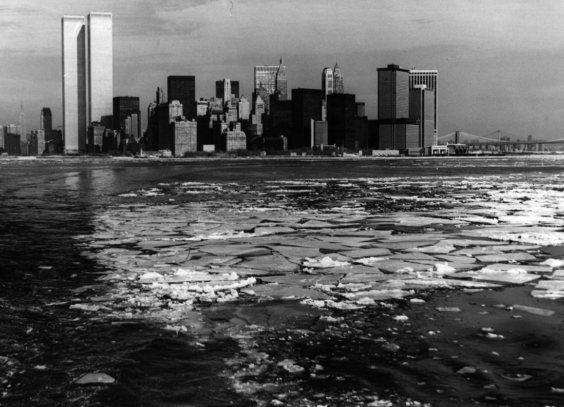 Manhattan skyline, winter 1976. (Hulton Archive/Getty Images)
